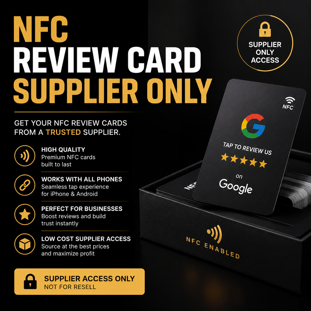 NFC Review Card Supplier ONLY