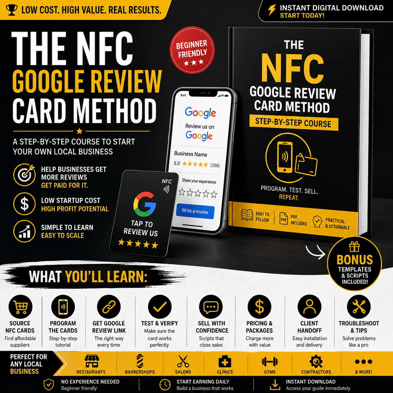 Google Review Card Course: Full Setup + Supplier + System